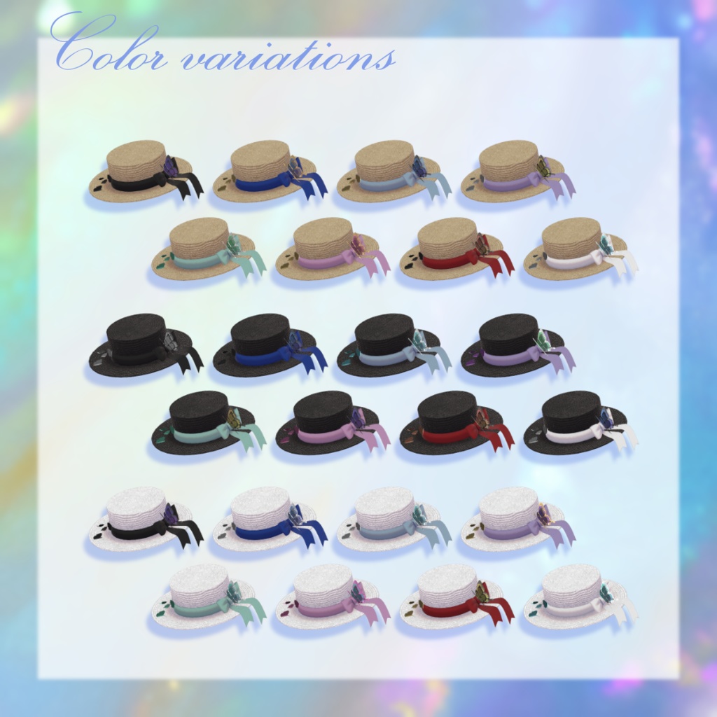 Butterfly Boater 蝶カンカン帽【Vket2024Summer】