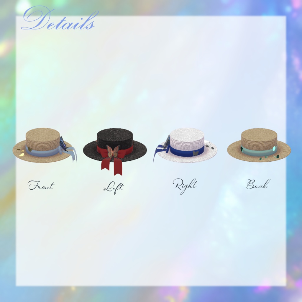 Butterfly Boater 蝶カンカン帽【Vket2024Summer】