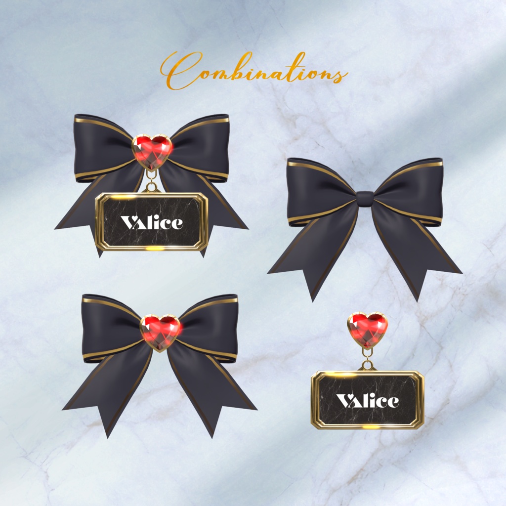 VAliceNameplate【3Dアクセサリー】