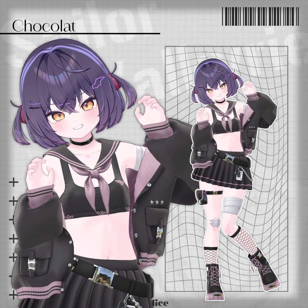 【17アバター対応】セーラー戦乙女 / Sailor Valkyrie【3D衣装モデル】