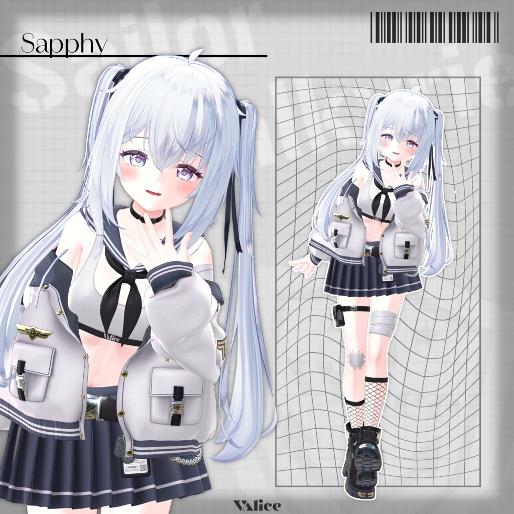 【17アバター対応】セーラー戦乙女 / Sailor Valkyrie【3D衣装モデル】