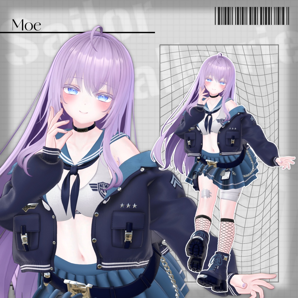 【17アバター対応】セーラー戦乙女 / Sailor Valkyrie【3D衣装モデル】