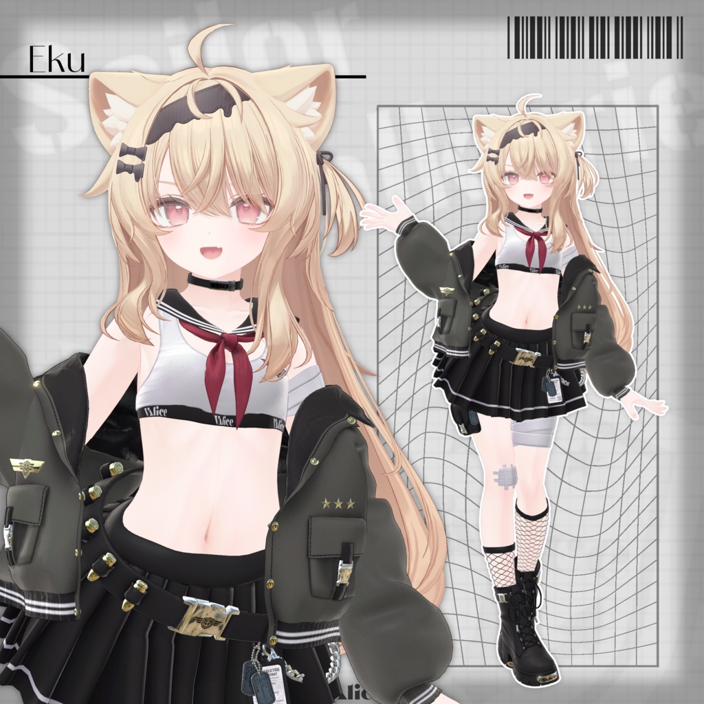 【17アバター対応】セーラー戦乙女 / Sailor Valkyrie【3D衣装モデル】