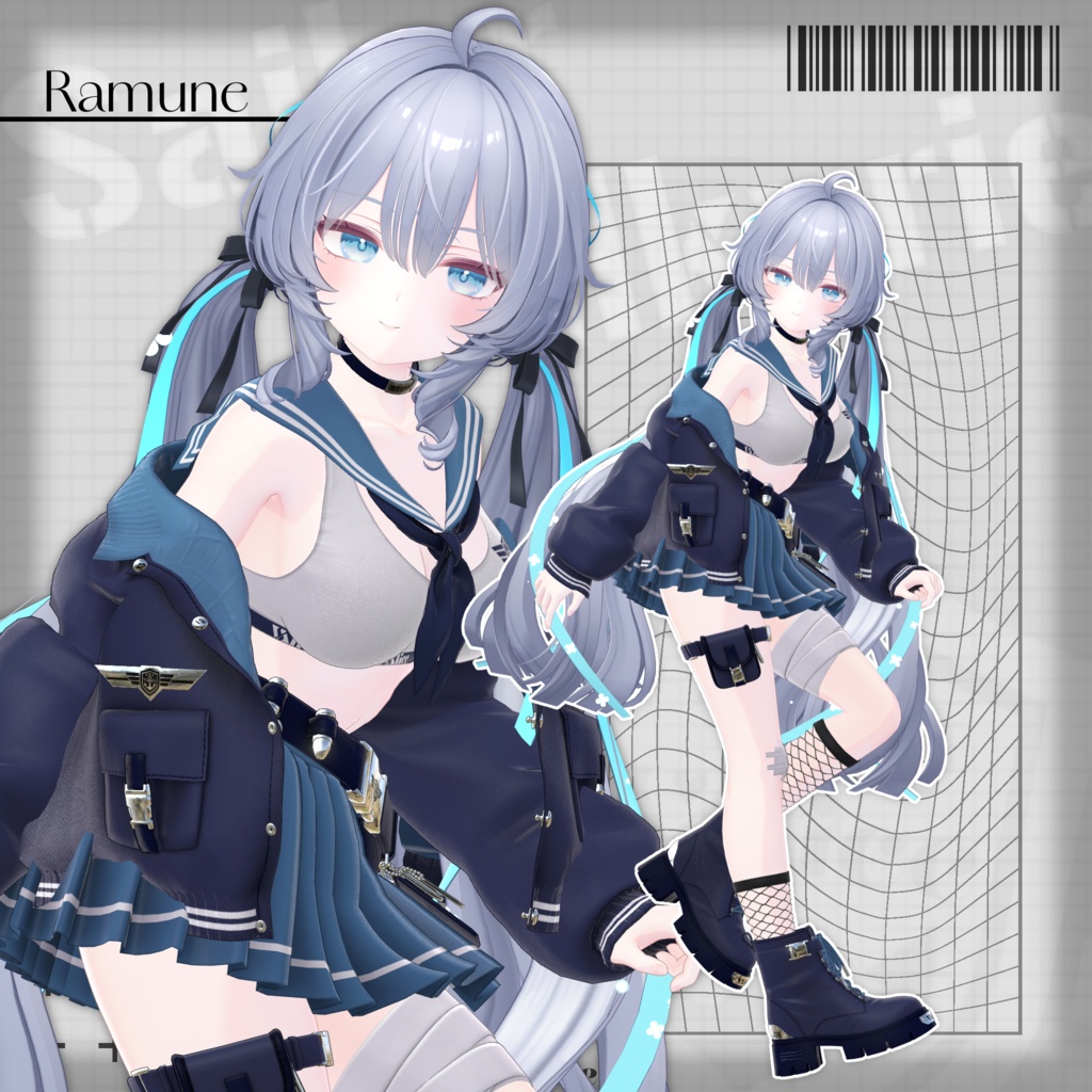 ラムネSALE♡ 【19アバター対応】セーラー戦乙女 / Sailor Valkyrie【3D衣装モデル】