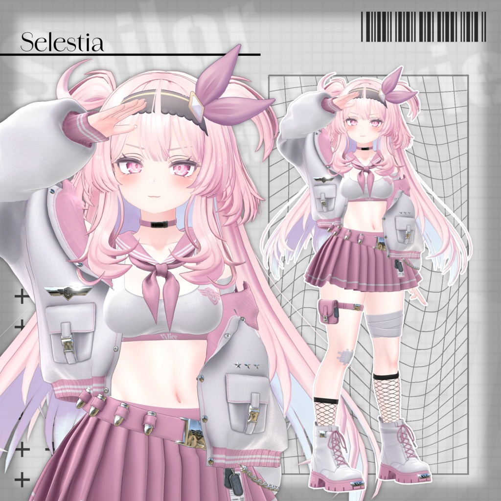 【17アバター対応】セーラー戦乙女 / Sailor Valkyrie【3D衣装モデル】