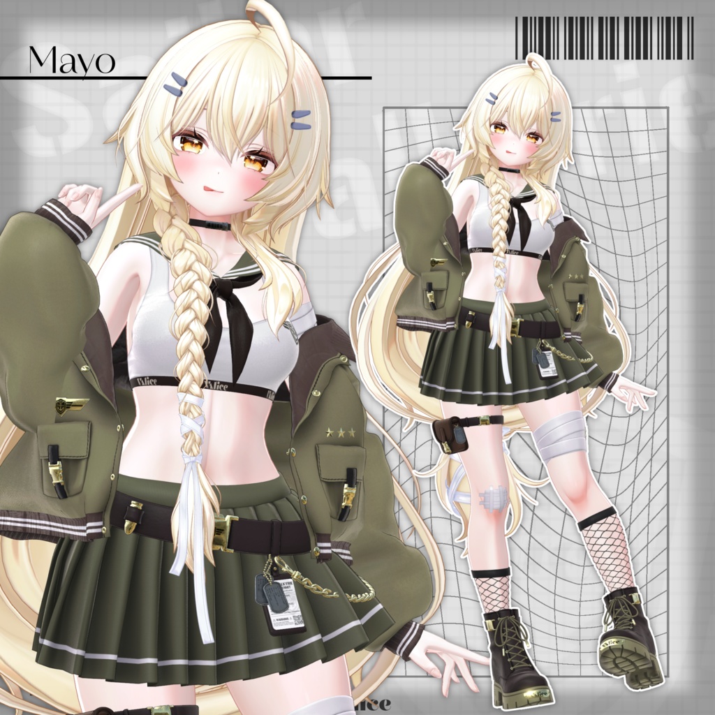 MayoSALE【20アバター対応】セーラー戦乙女 / Sailor Valkyrie【3D衣装モデル】