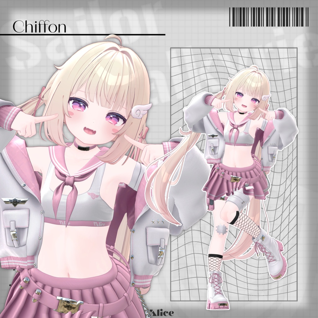 【17アバター対応】セーラー戦乙女 / Sailor Valkyrie【3D衣装モデル】