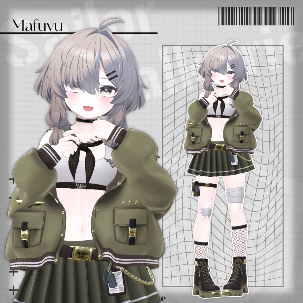 【17アバター対応】セーラー戦乙女 / Sailor Valkyrie【3D衣装モデル】