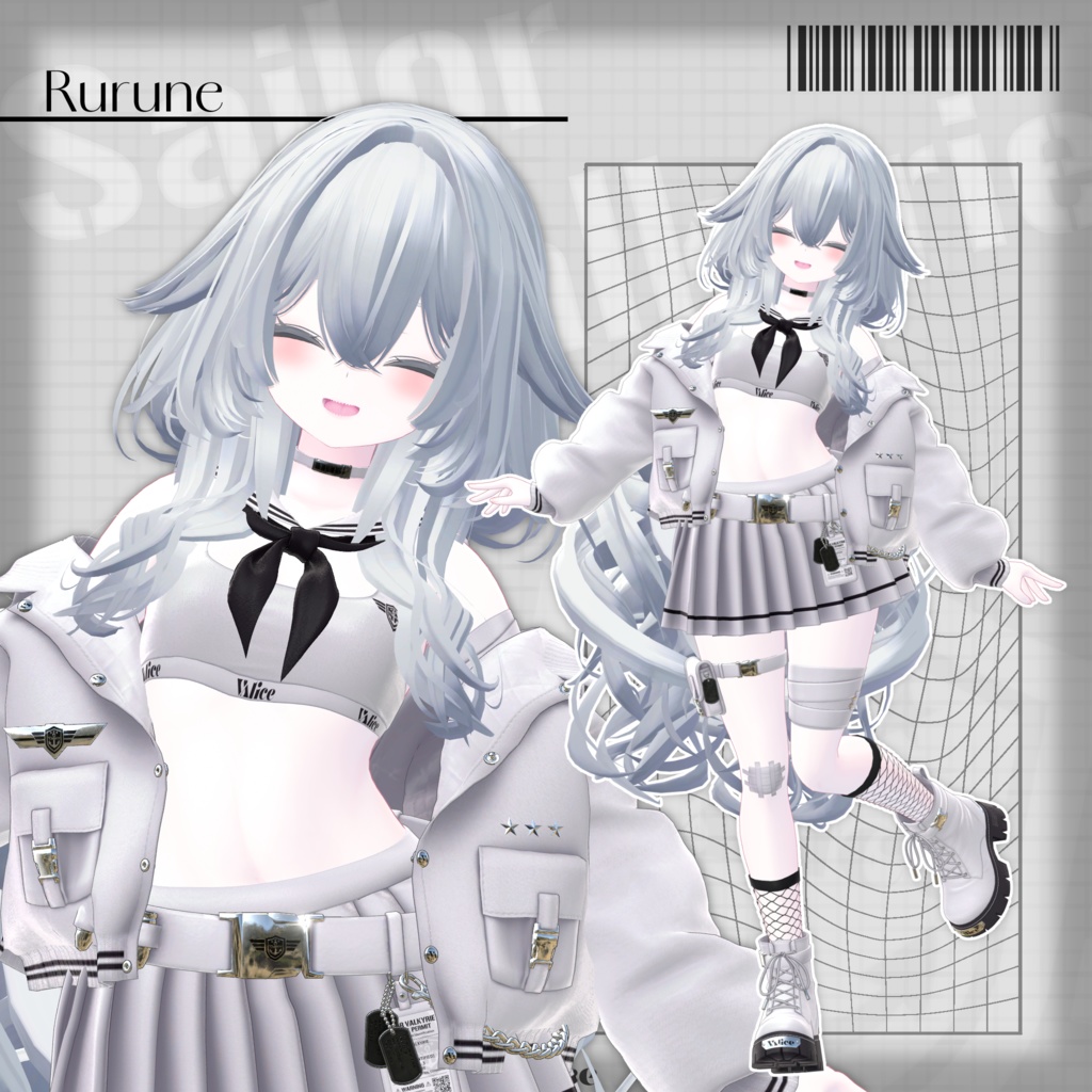 【17アバター対応】セーラー戦乙女 / Sailor Valkyrie【3D衣装モデル】