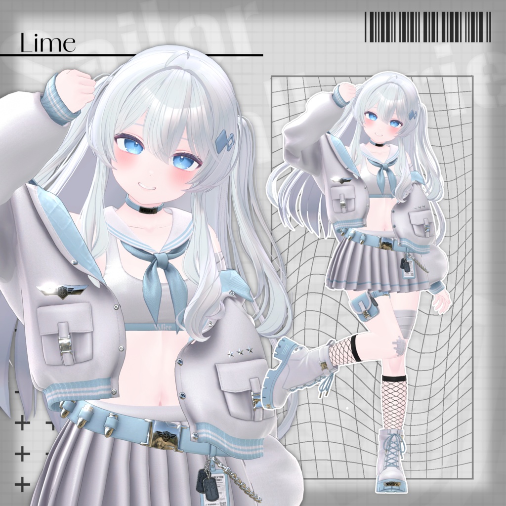 【17アバター対応】セーラー戦乙女 / Sailor Valkyrie【3D衣装モデル】