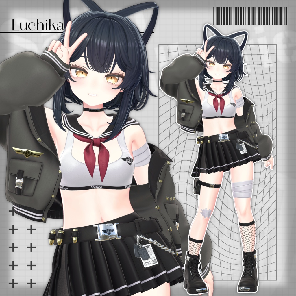 ルチカSALE【22アバター対応】セーラー戦乙女 / Sailor Valkyrie【3D衣装モデル】