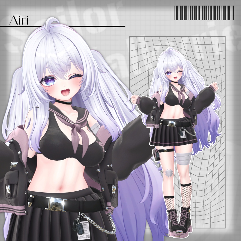 【17アバター対応】セーラー戦乙女 / Sailor Valkyrie【3D衣装モデル】