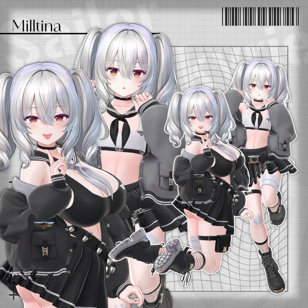 【17アバター対応】セーラー戦乙女 / Sailor Valkyrie【3D衣装モデル】