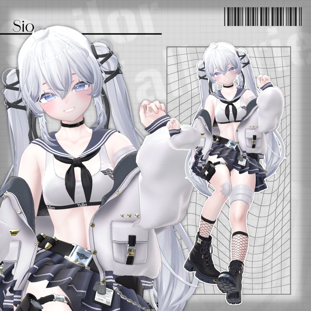 【17アバター対応】セーラー戦乙女 / Sailor Valkyrie【3D衣装モデル】