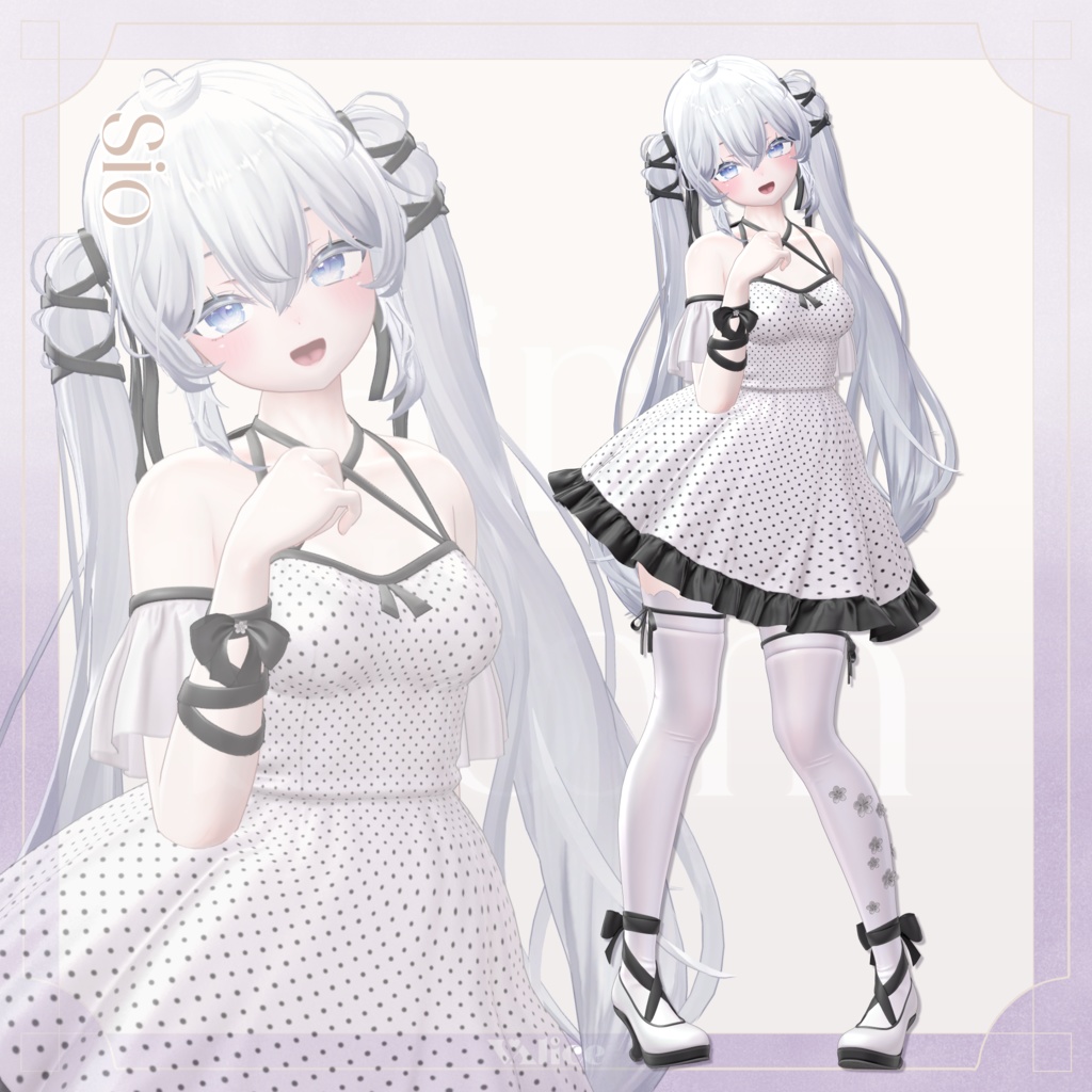 【14アバター対応】airy bloom / エアリーブルーム【3D衣装モデル】