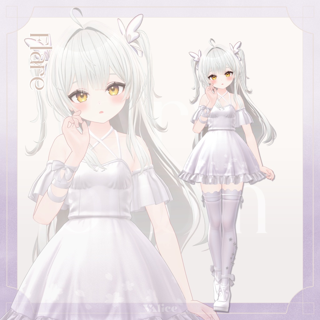SALE【18アバター対応】airy bloom / エアリーブルーム【3D衣装モデル】