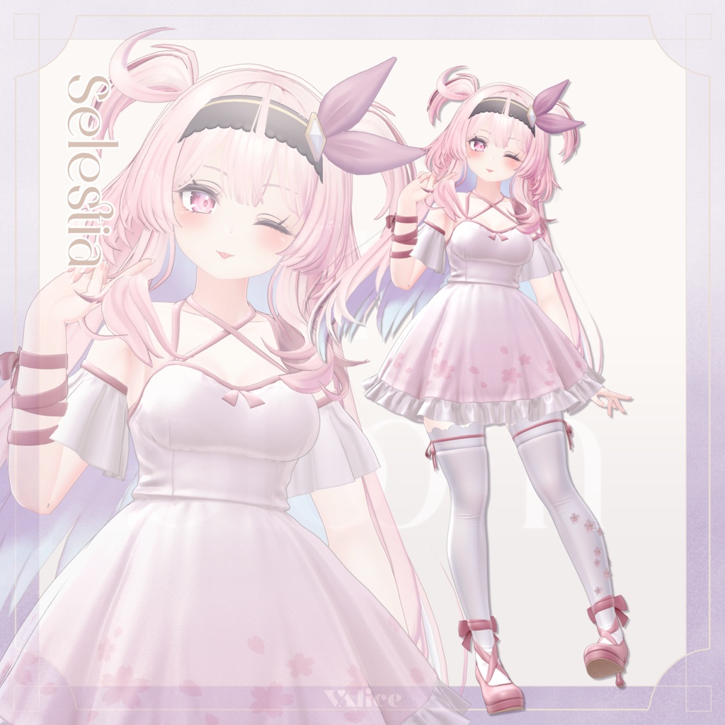 SALE【18アバター対応】airy bloom / エアリーブルーム【3D衣装モデル】