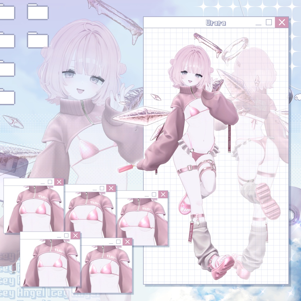【21アバター対応】Icey Angel【3D衣装モデル】