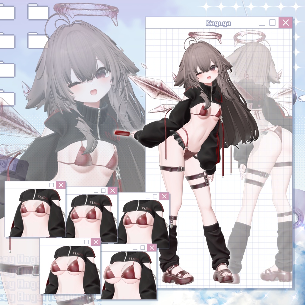 【20アバター対応】Icey Angel【3D衣装モデル】