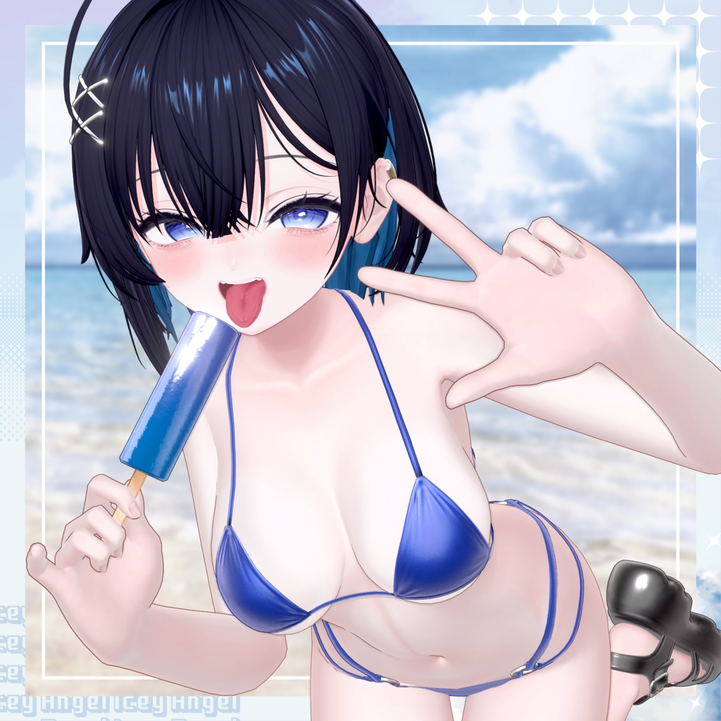 SALE🩵【16アバター対応】Icey Angel【3D衣装モデル】