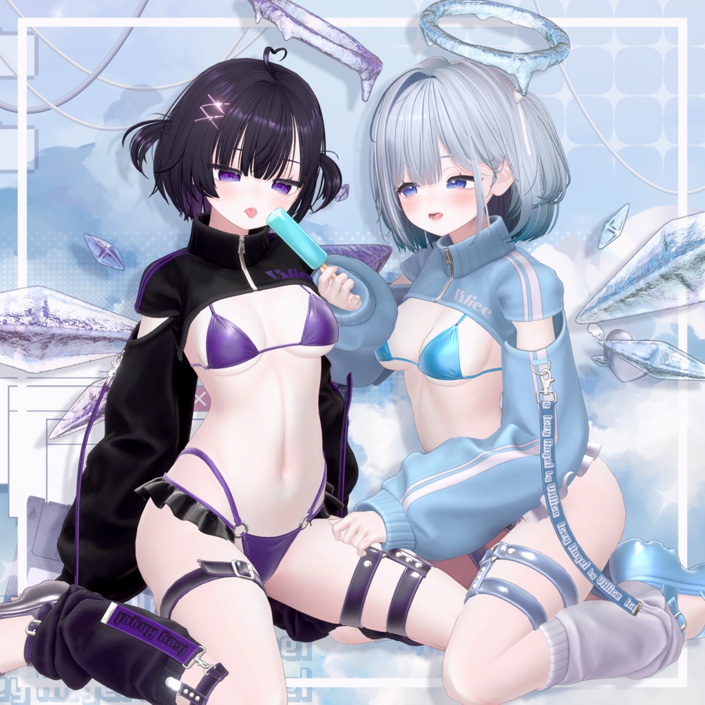 SALE🩵【16アバター対応】Icey Angel【3D衣装モデル】