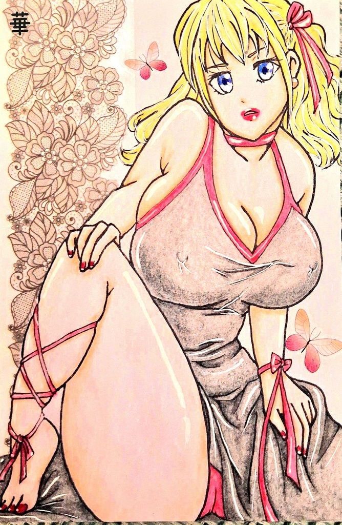 オリジナル リボンの女の子