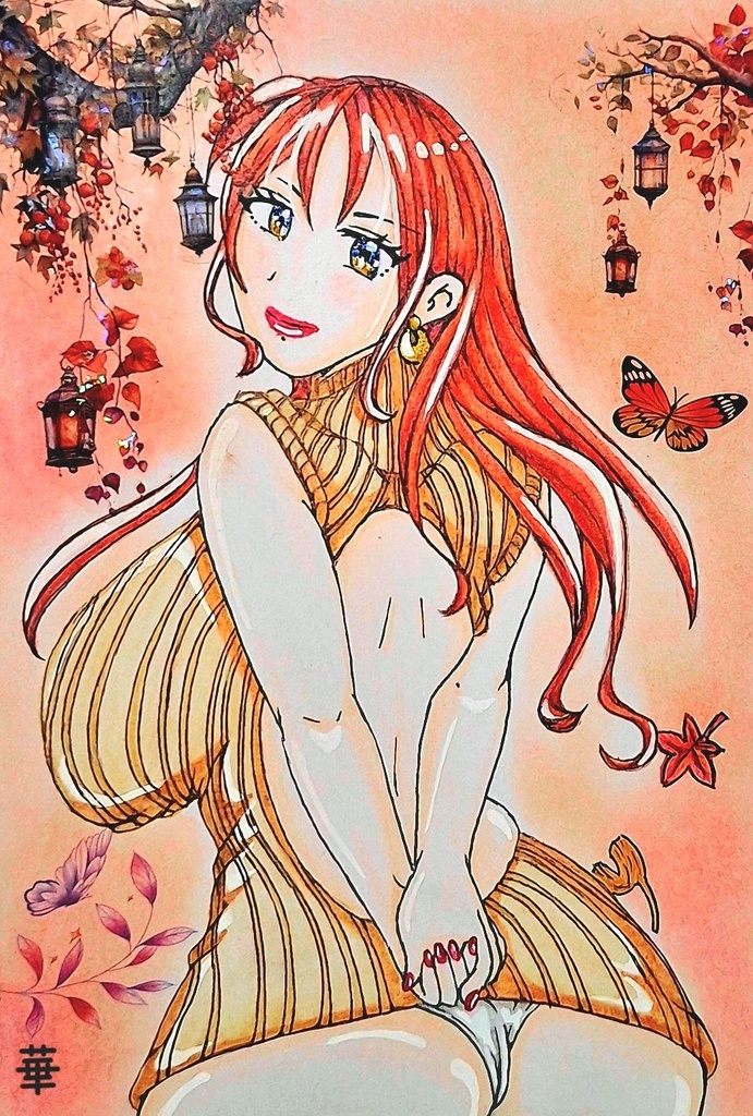 オリジナル ニットのお姉さん