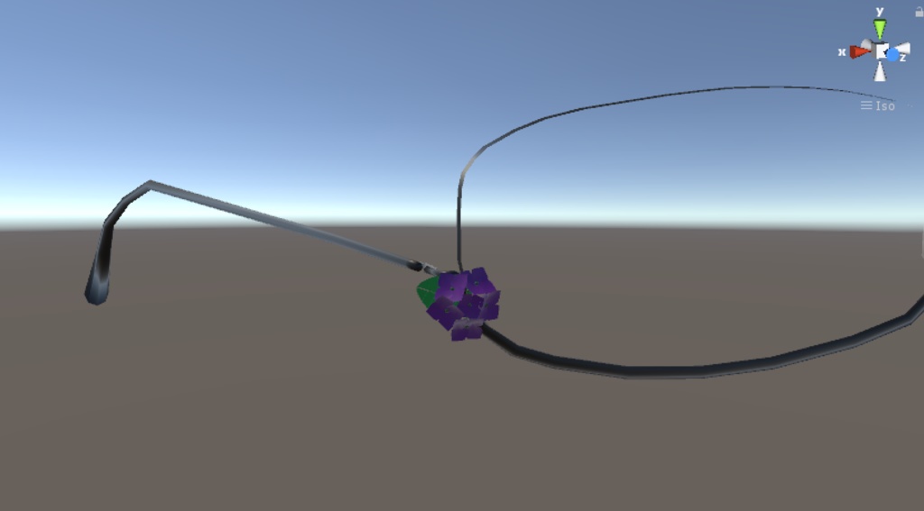 【無料】アンダーリム眼鏡(紫陽花、向日葵)