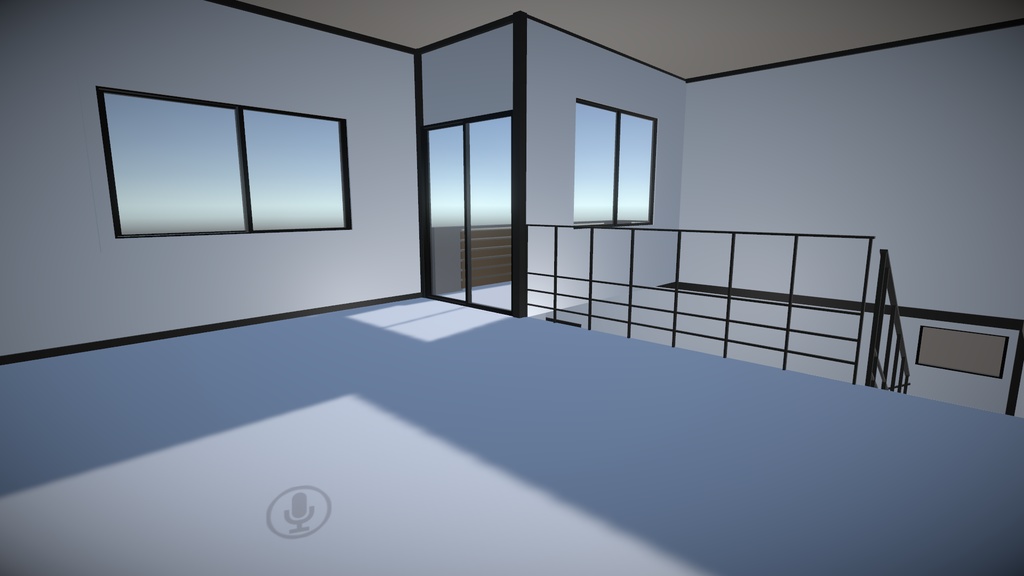 3Dモデル【Built in garage house】