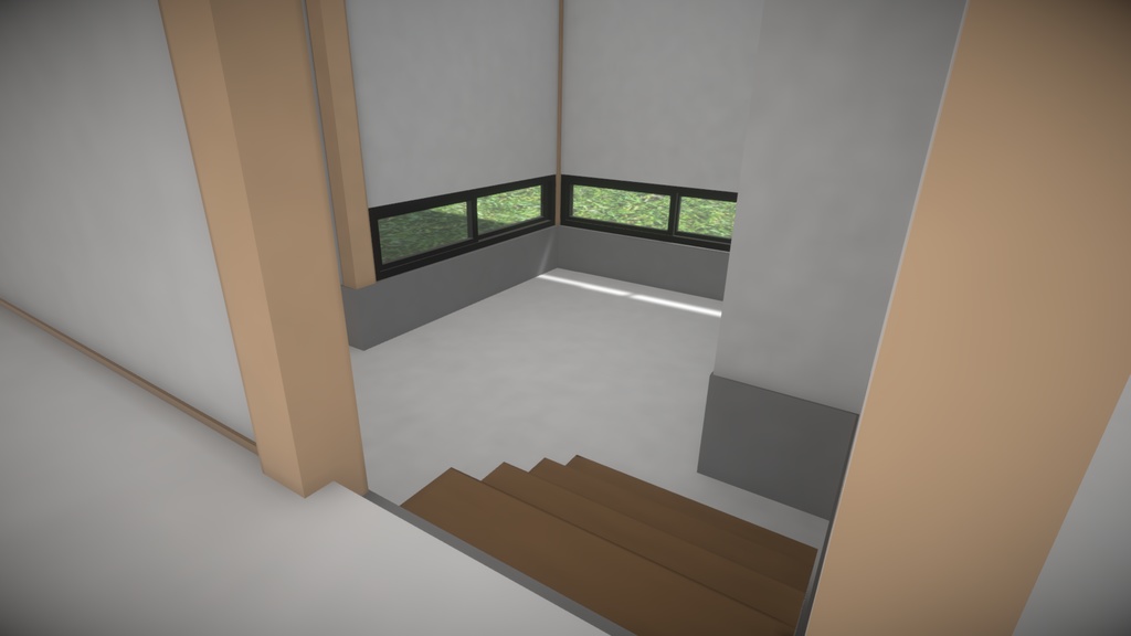 3Dモデル【One story house】