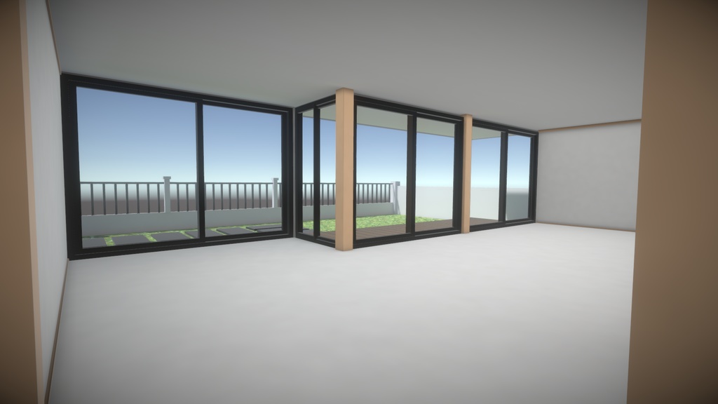 3Dモデル【One story house】