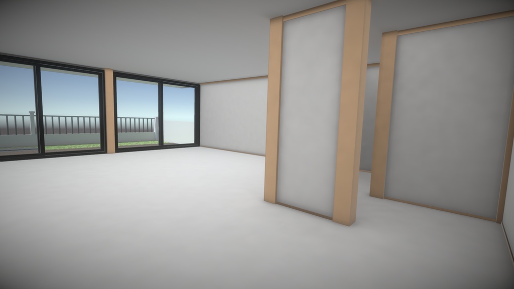 3Dモデル【One story house】