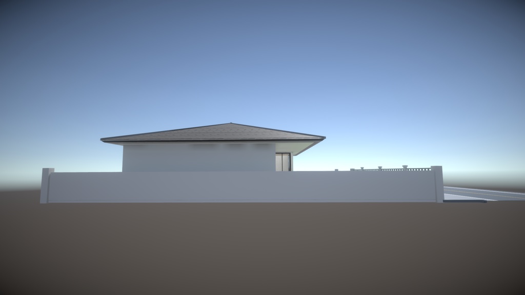 3Dモデル【One story house】