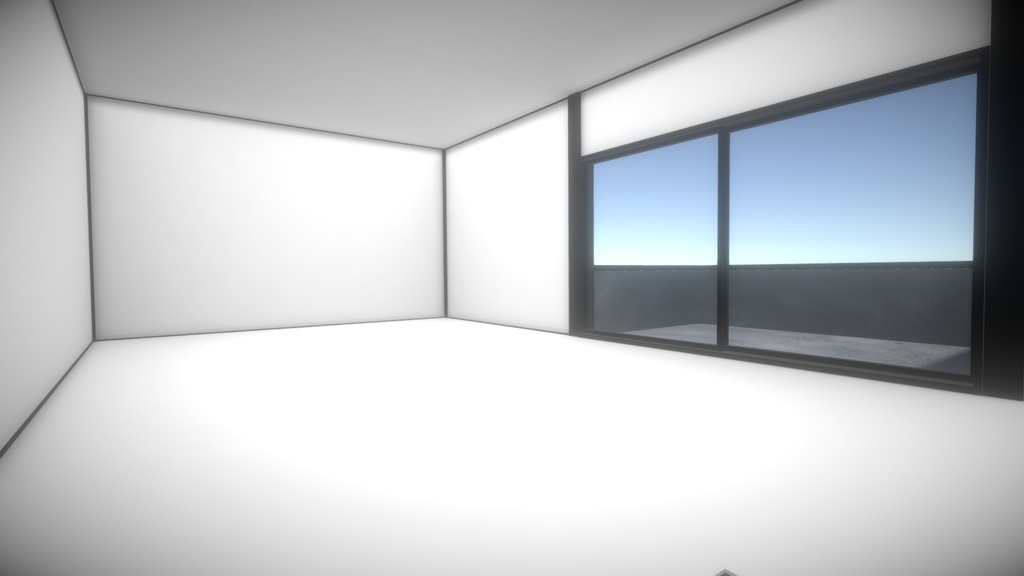 3Dモデル【Built in garage house2】