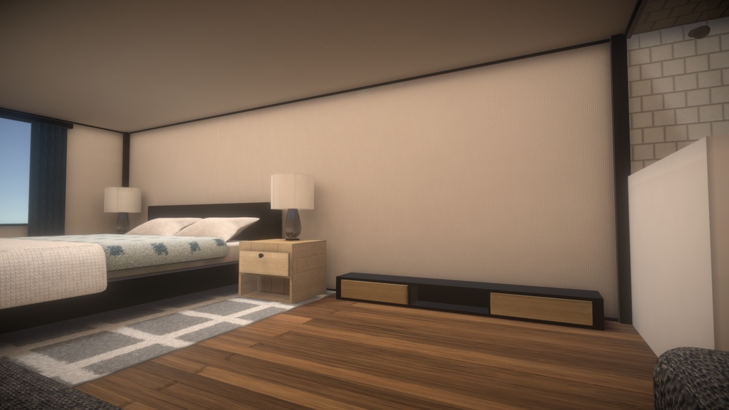 【Simple room 01】VRChat向けHome (SDK2/SDK3)