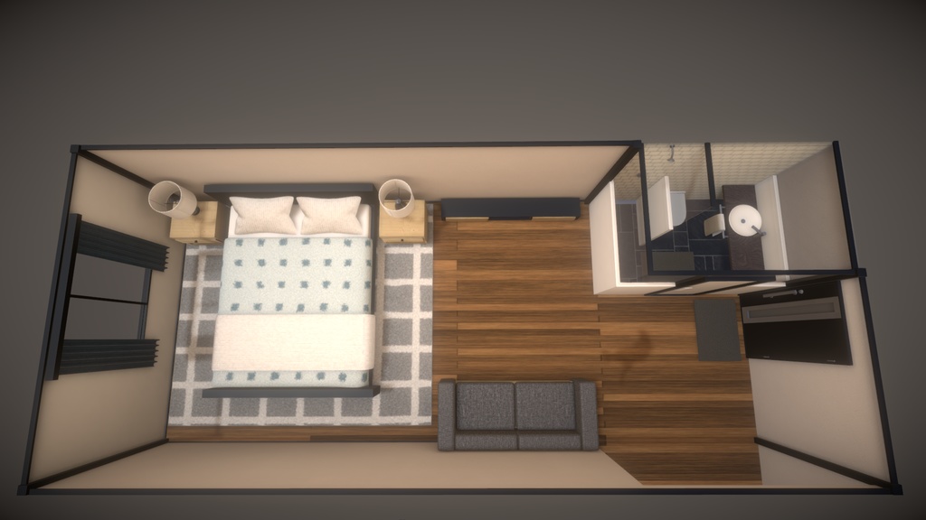 【Simple room 01】VRChat向けHome (SDK2/SDK3)