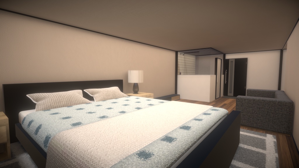 【Simple room 01】VRChat向けHome (SDK2/SDK3)