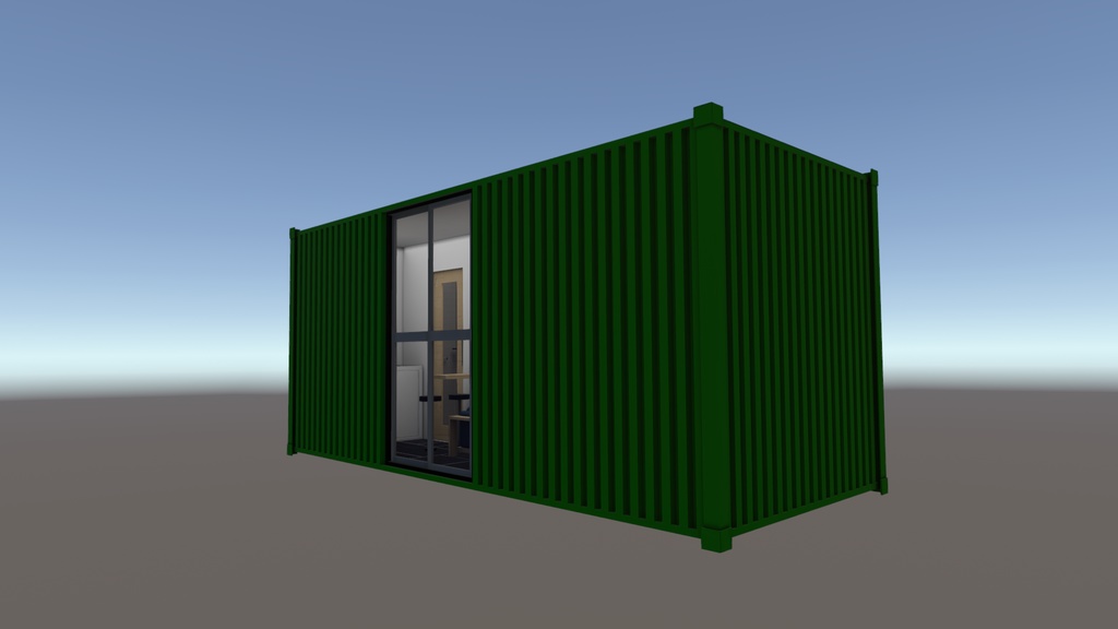 3Dモデル【Container house01】