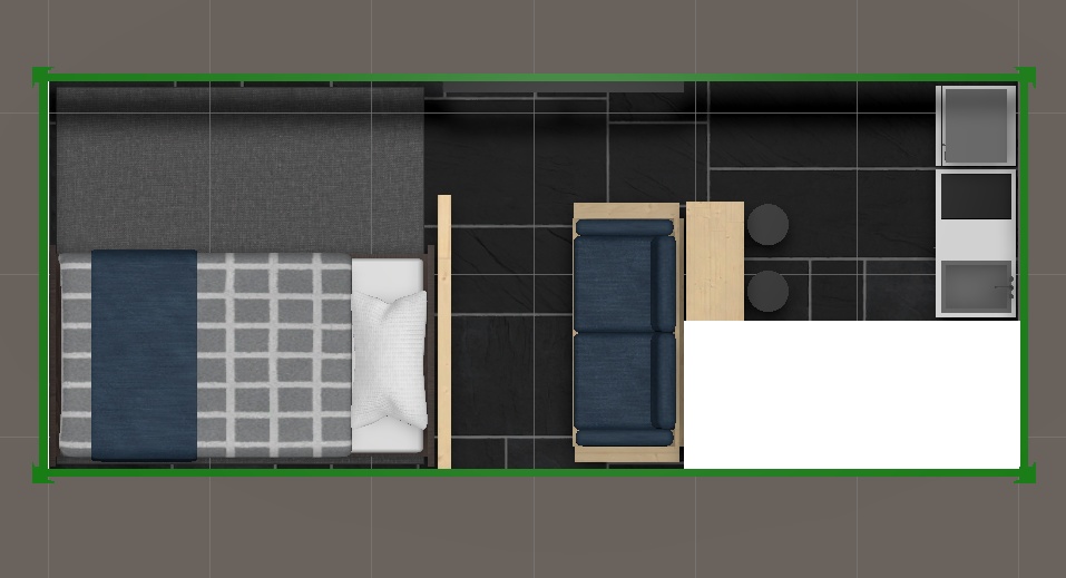 3Dモデル【Container house01】