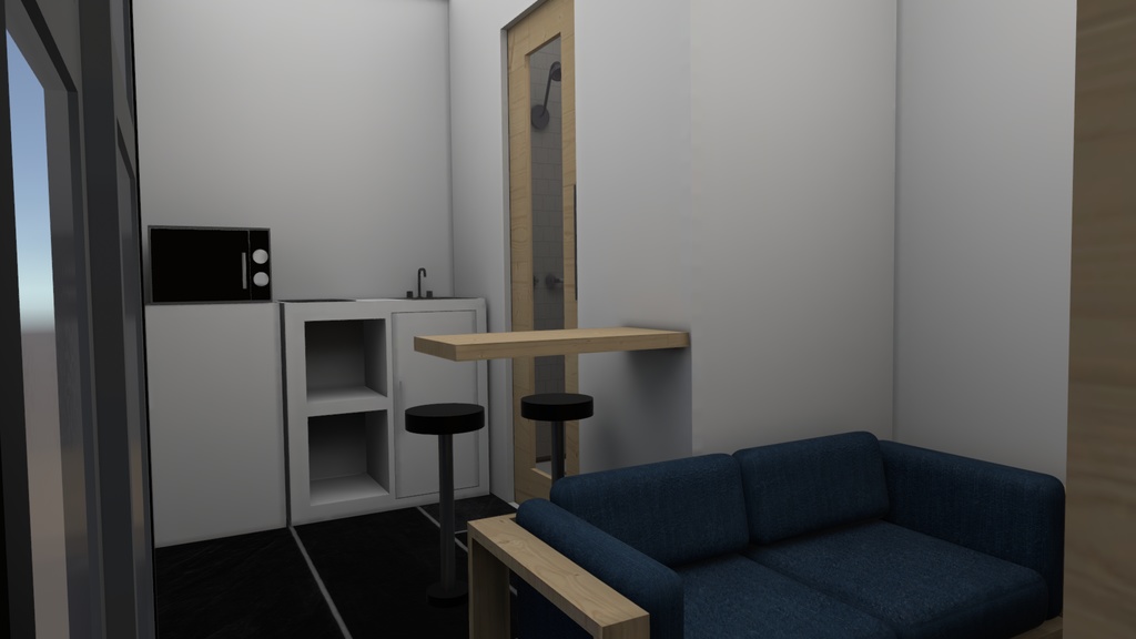 3Dモデル【Container house01】