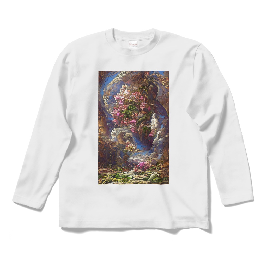 抽象画風「春A」のTシャツ