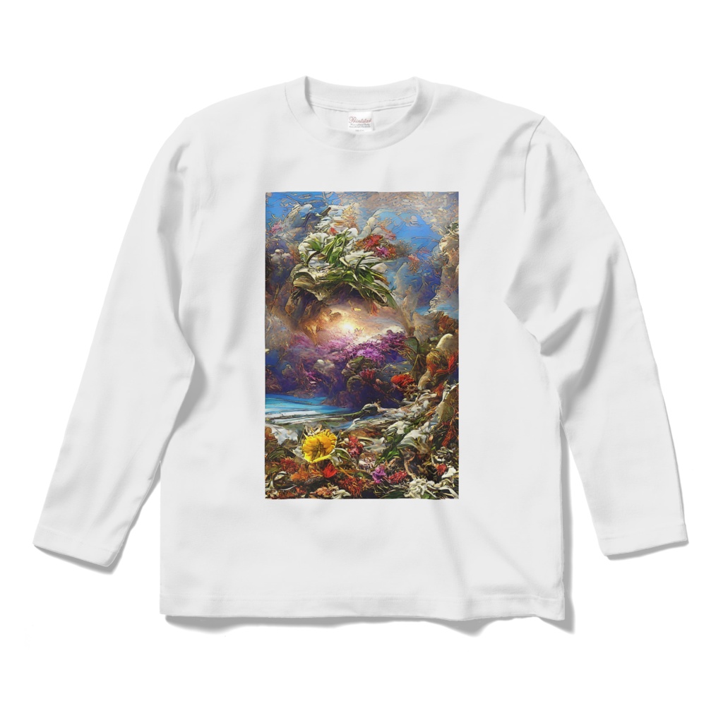 抽象画風「夏B」のTシャツ