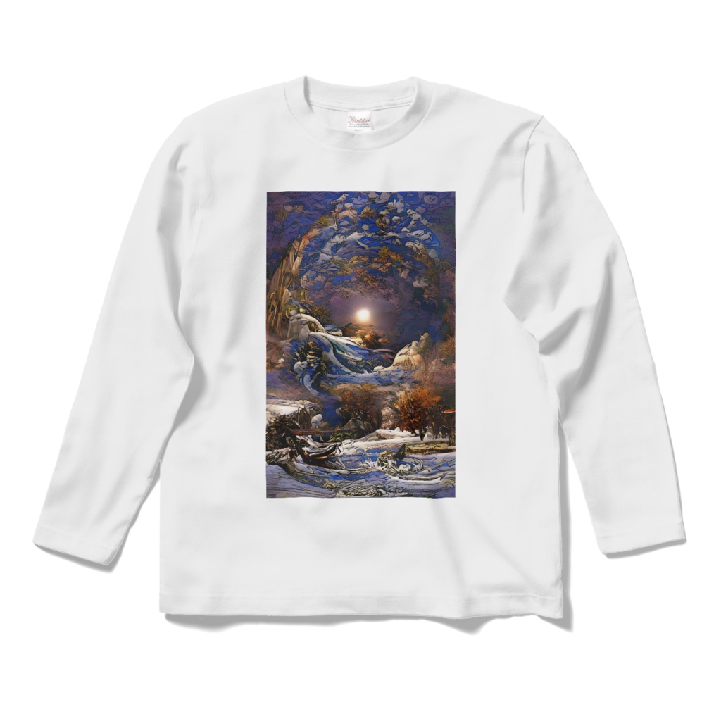 抽象画風「冬C」のTシャツ