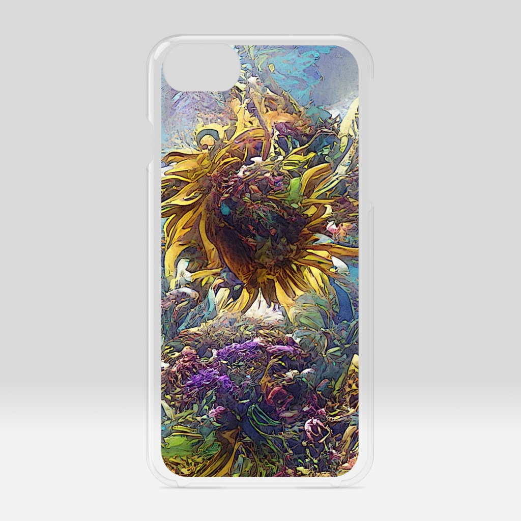 抽象画風「夏C」のiPhoneケース