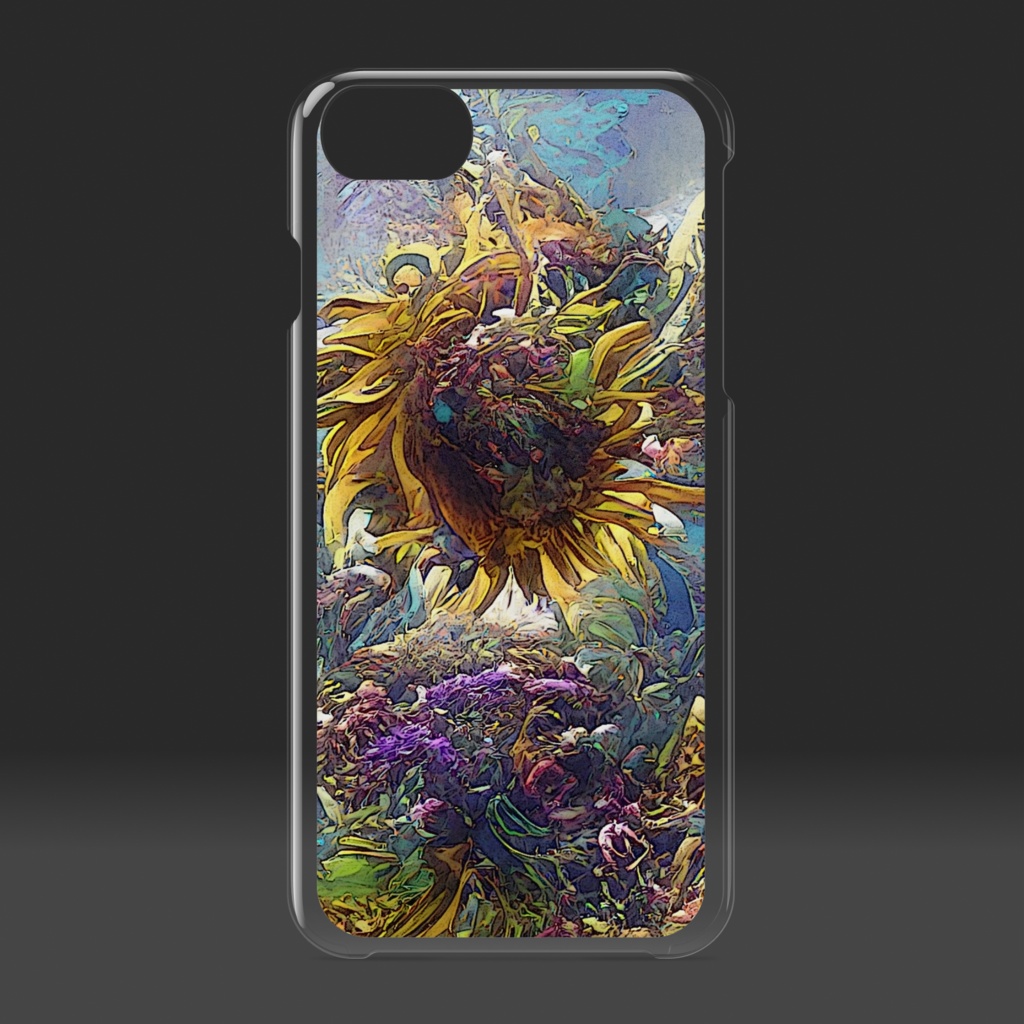 抽象画風「夏C」のiPhoneケース