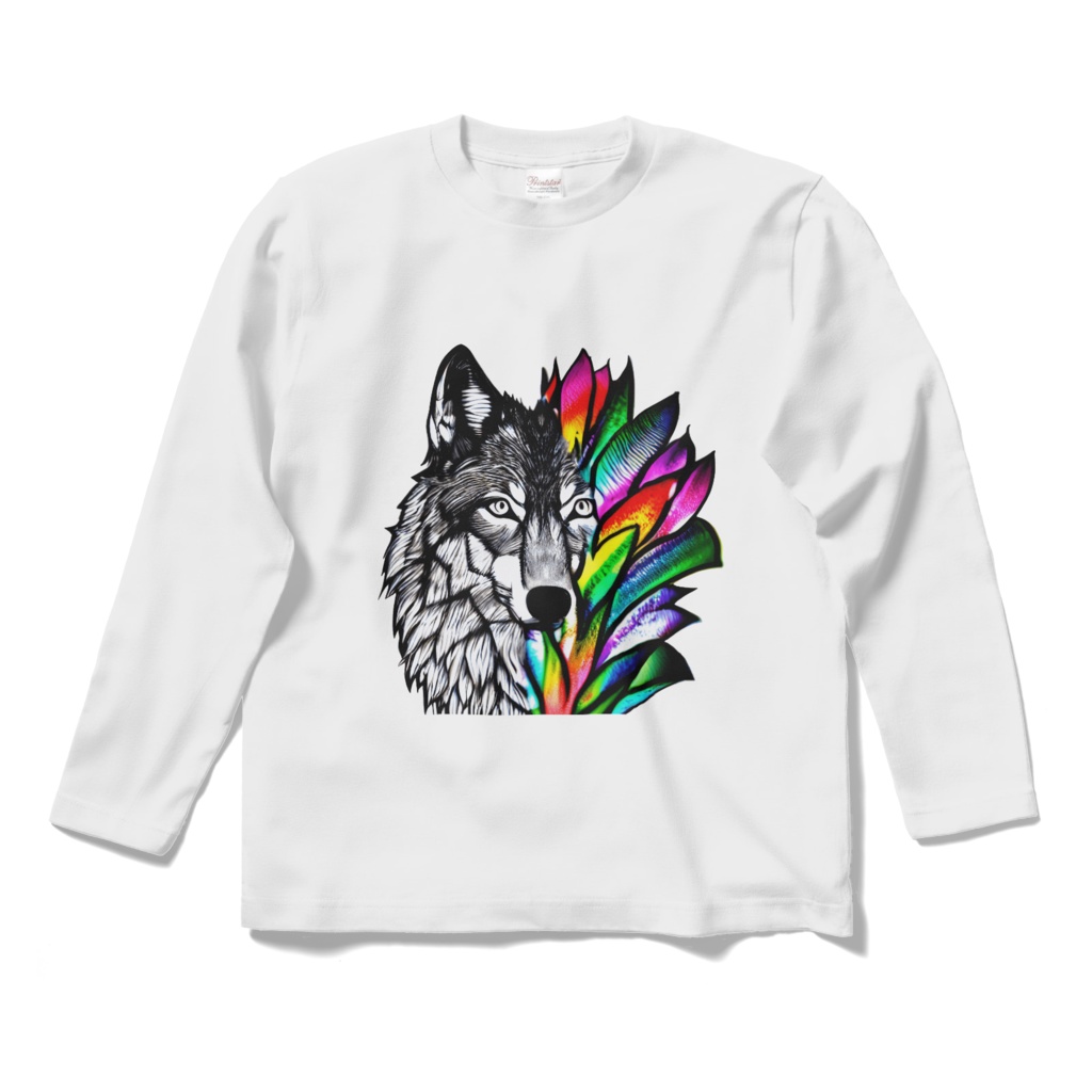 Wolf with GrassのTシャツ