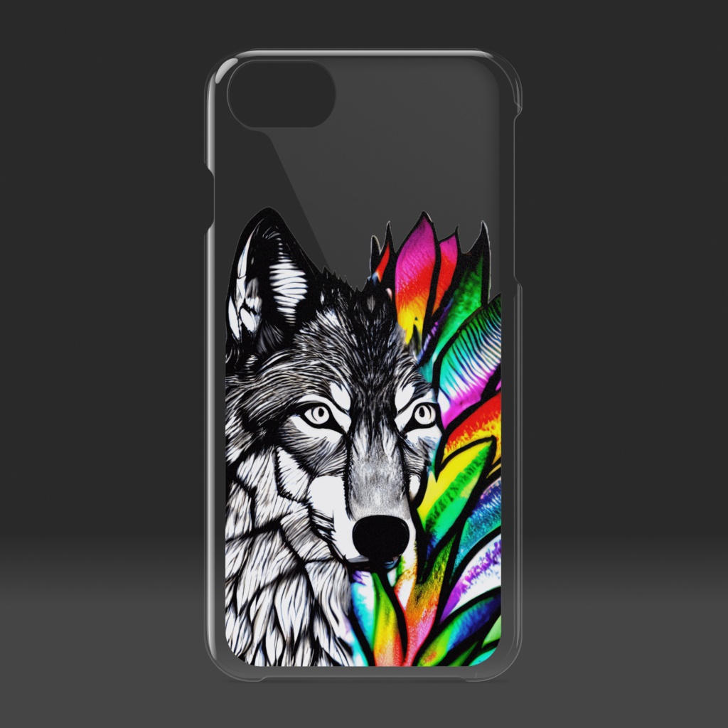 Wolf with GrassのiPhoneケース