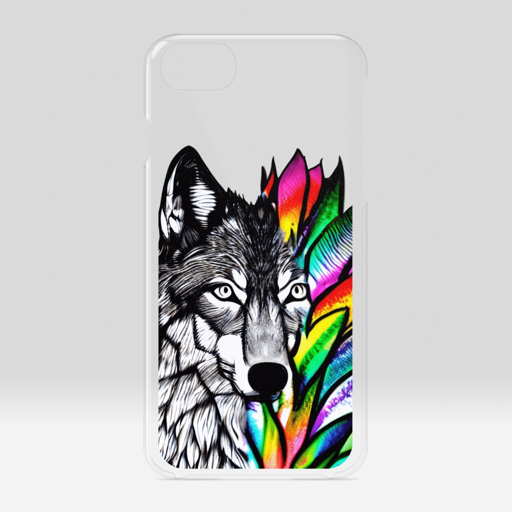 Wolf with GrassのiPhoneケース