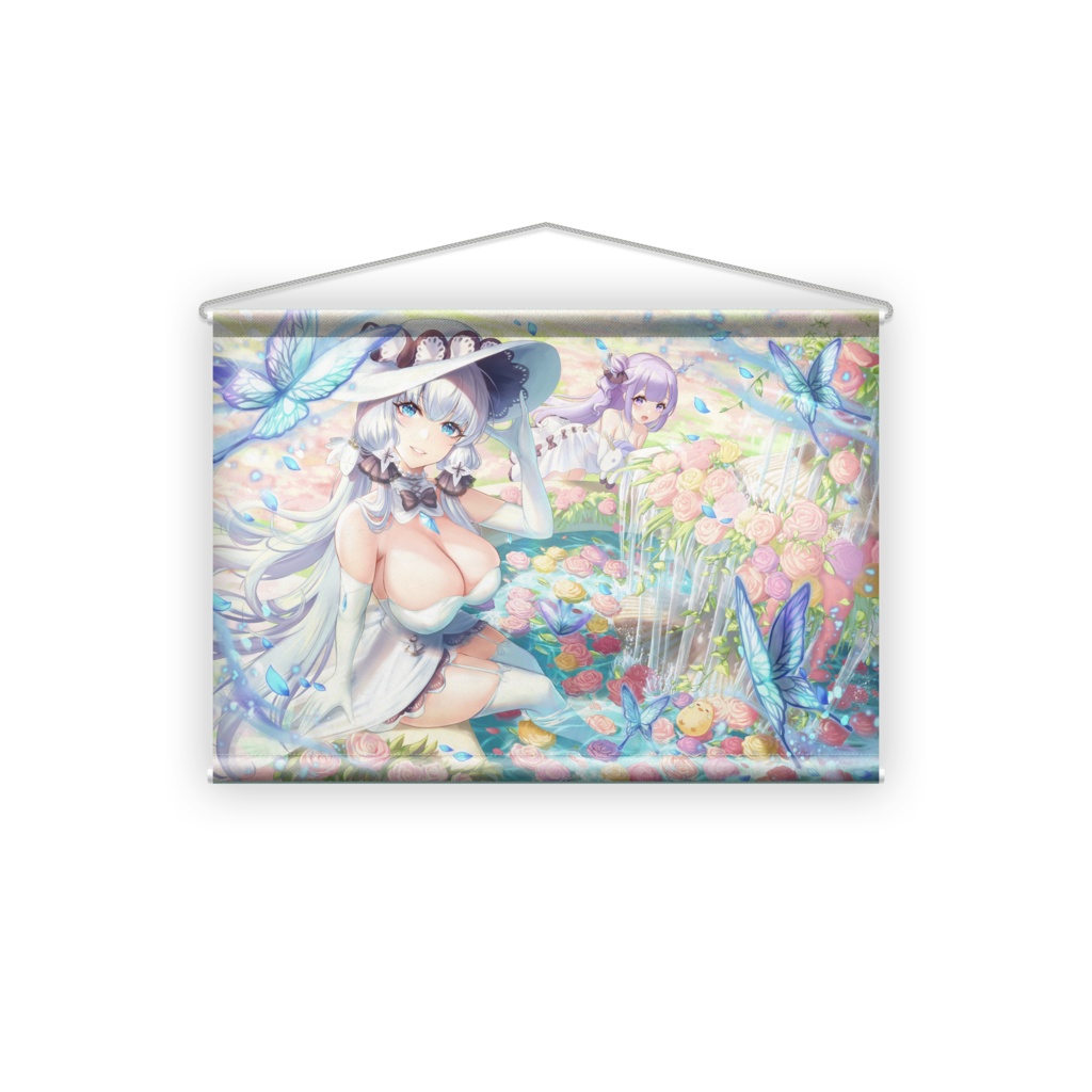 イラストリアスとユニコーン お花の噴水 タペストリー Pafekui01 Booth