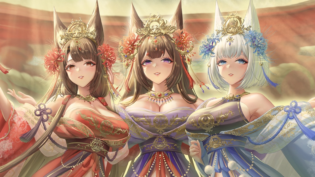 アズレン~三美神~ 天城、赤城、加賀 PSDファイル